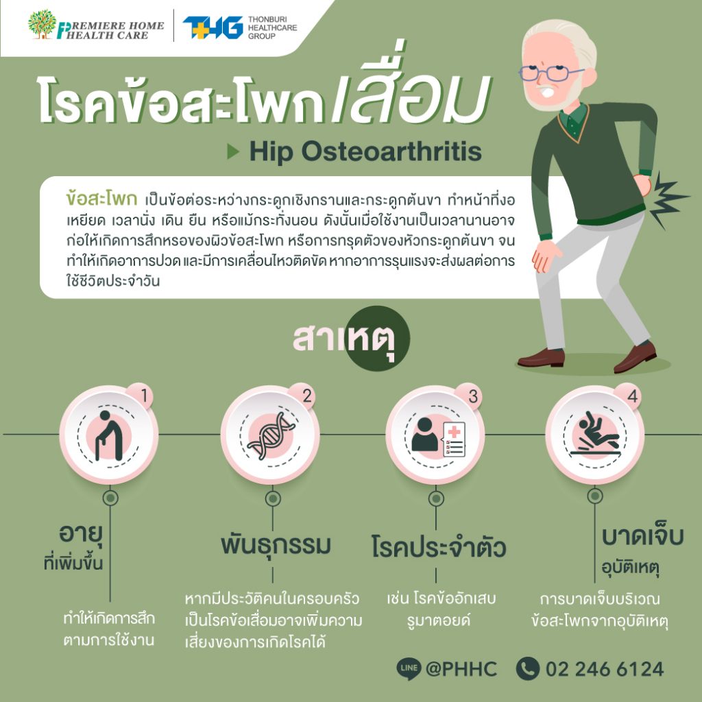 โรคข้อสะโพกเสื่อม (Hip osteoarthritis) - Premiere Home Health Care โรคข้อสะโพกเสื่อม (Hip Osteoarthritis) - Premiere Home Health Care