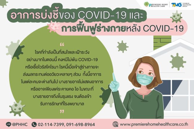อาการบ่งชี้ของ Covid-19 และการฟื้นฟูร่างกายหลัง Covid-19
