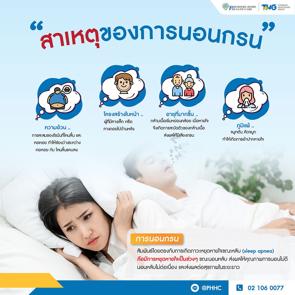 สาเหตุนอนกรน-sleep-test