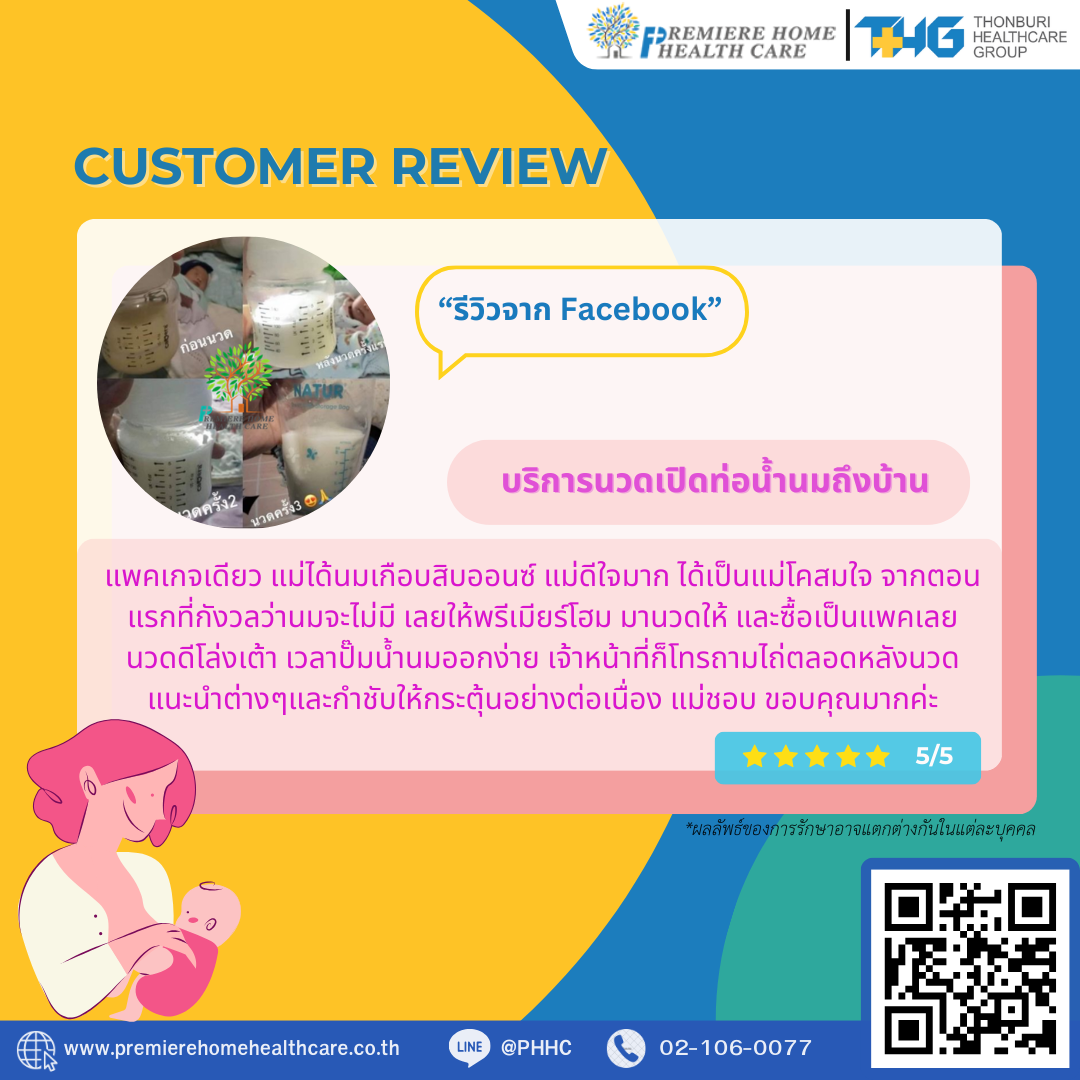 รีวิวนวดน้ำนมถึงบ้าน 