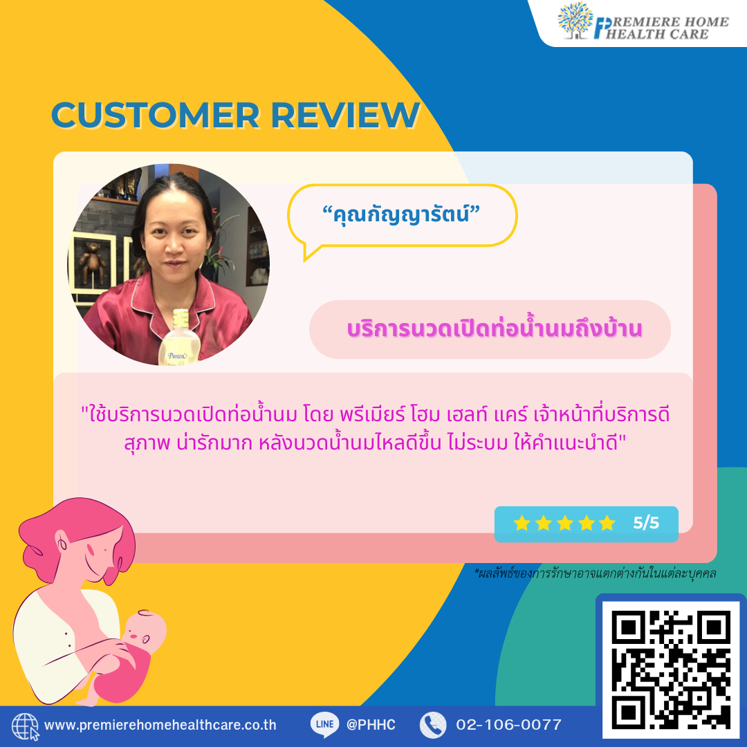 รีวิวนวดเปิดท่อน้ำนมคุณกัญญารัตน์