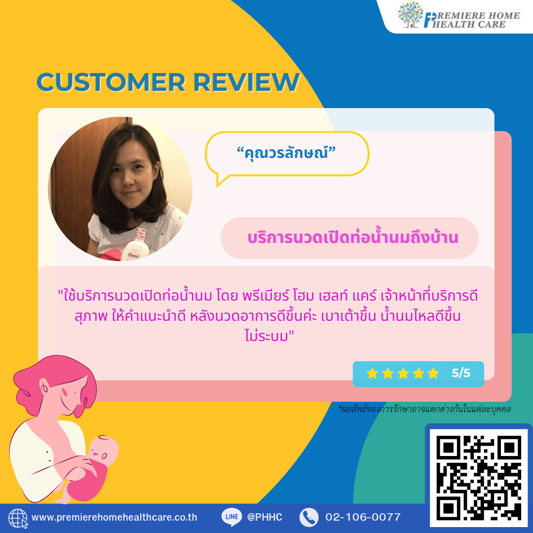 รีวิวนวดเปิดท่อนน้ำนมคุณวรลักษณ์
