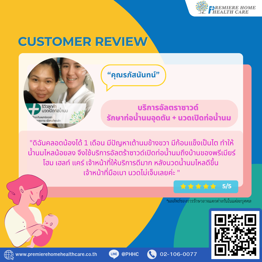 ริวิวนวดเปิดท่อน้ำนมคุณรภัสนันทน์