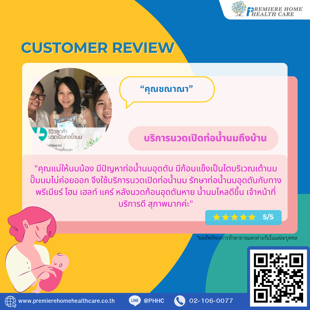 ริวิวนวดเปิดท่อน้ำนมคุณชณาณา