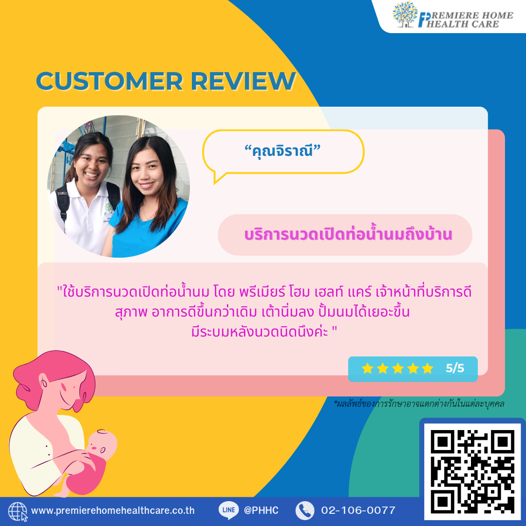 รีวิวนวดเปิดท่อน้ำนม