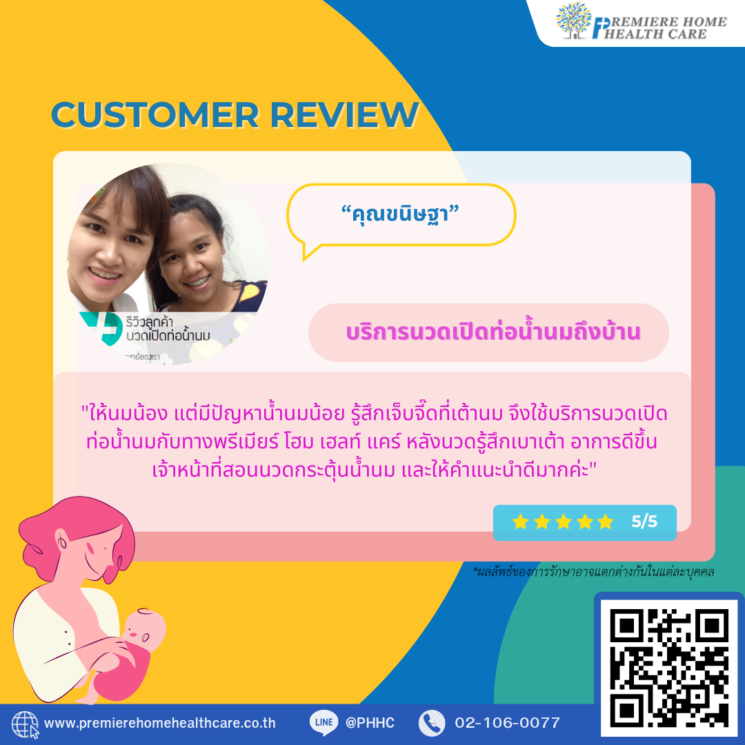 ริวิวนวดเปิดท่อน้ำนมคุณขนิษฐา