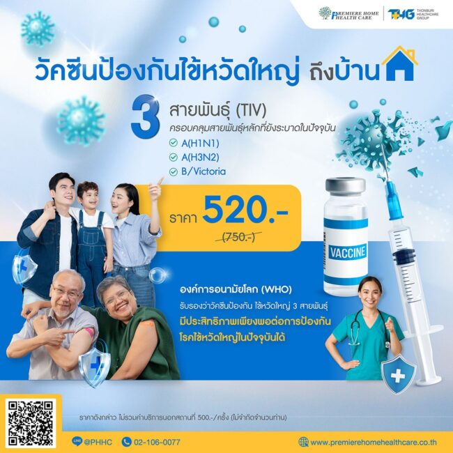 วัคซีไข้หวัดใหญ่3สายพันธุ์